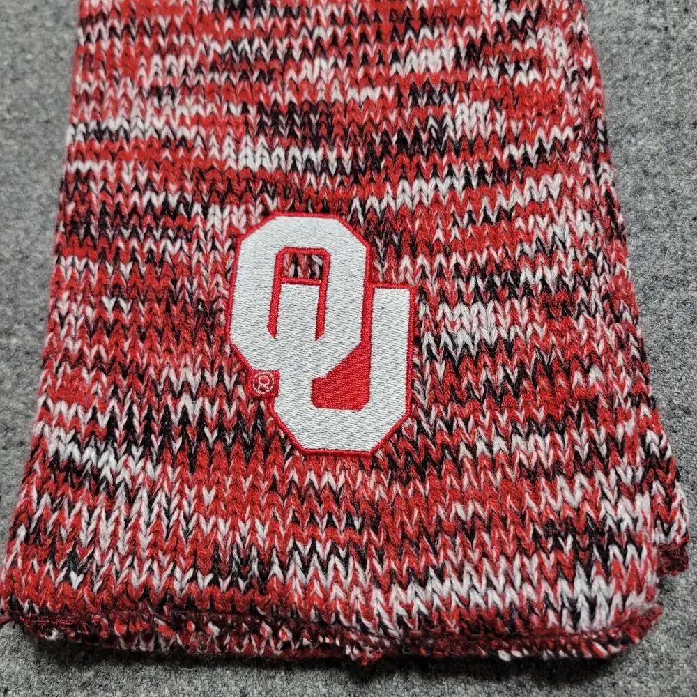 Oklahoma Sooners Scarf Adult Foco Collegiate Winter OU Knit Neckerchief 60